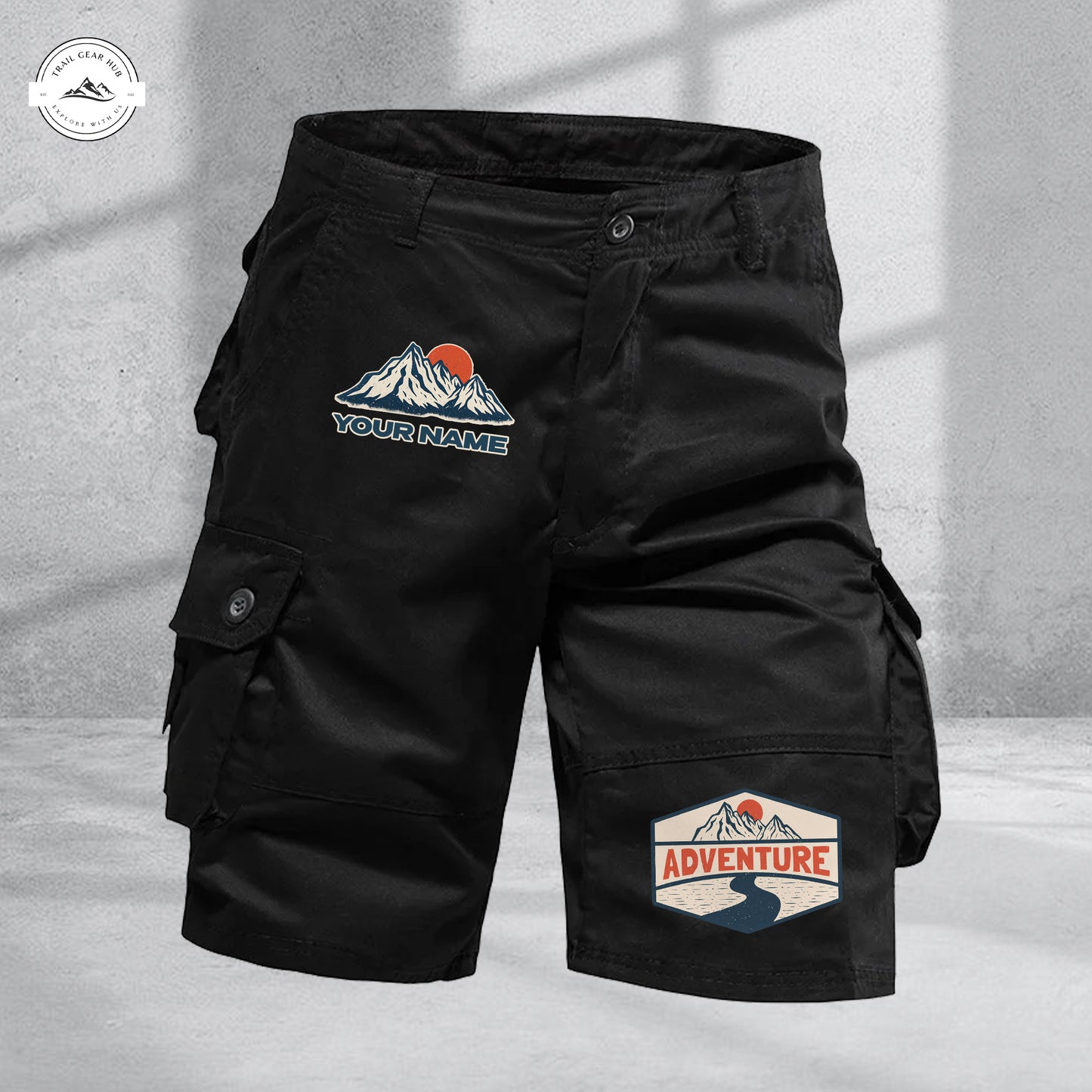 Trail Gear Hub Adventure Edition Multi-Pocket Cotton Sport Shorts LV04