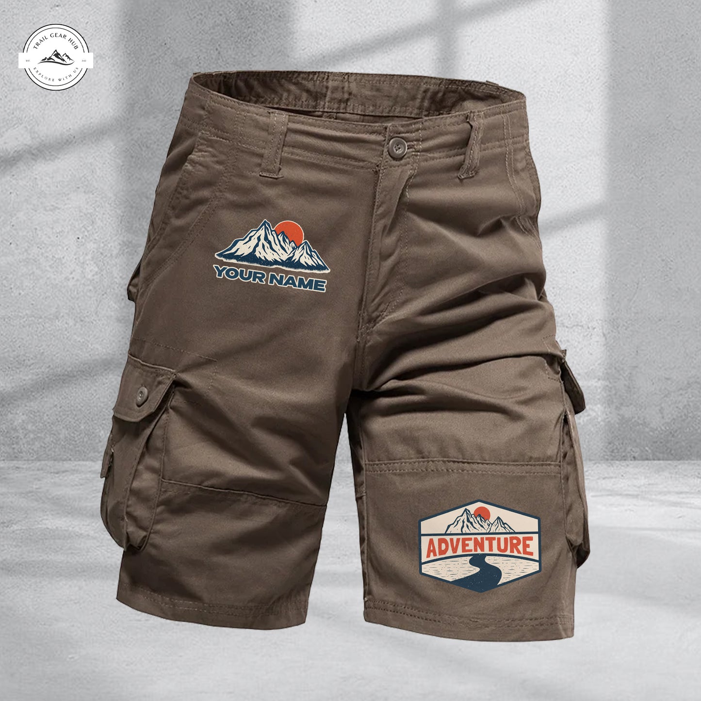 Trail Gear Hub Adventure Edition Multi-Pocket Cotton Sport Shorts LV04