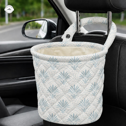 Boho Quilted Car Trash Bin LV05