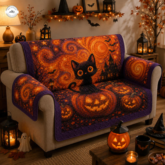 Spooky Night Halloween Quilted Seat Sofa LV04
