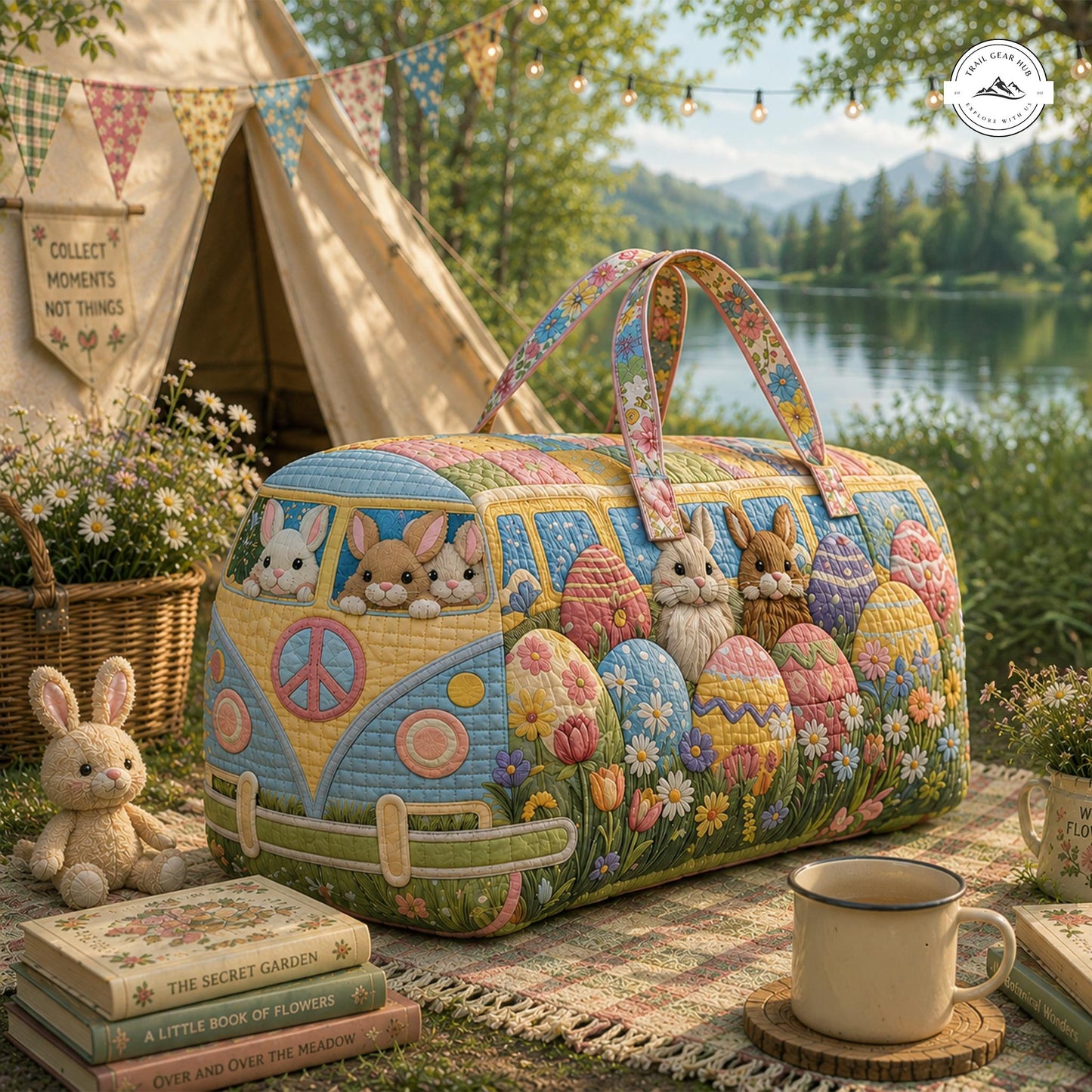 Easter Bunny Quilted Duffle Bag LV09