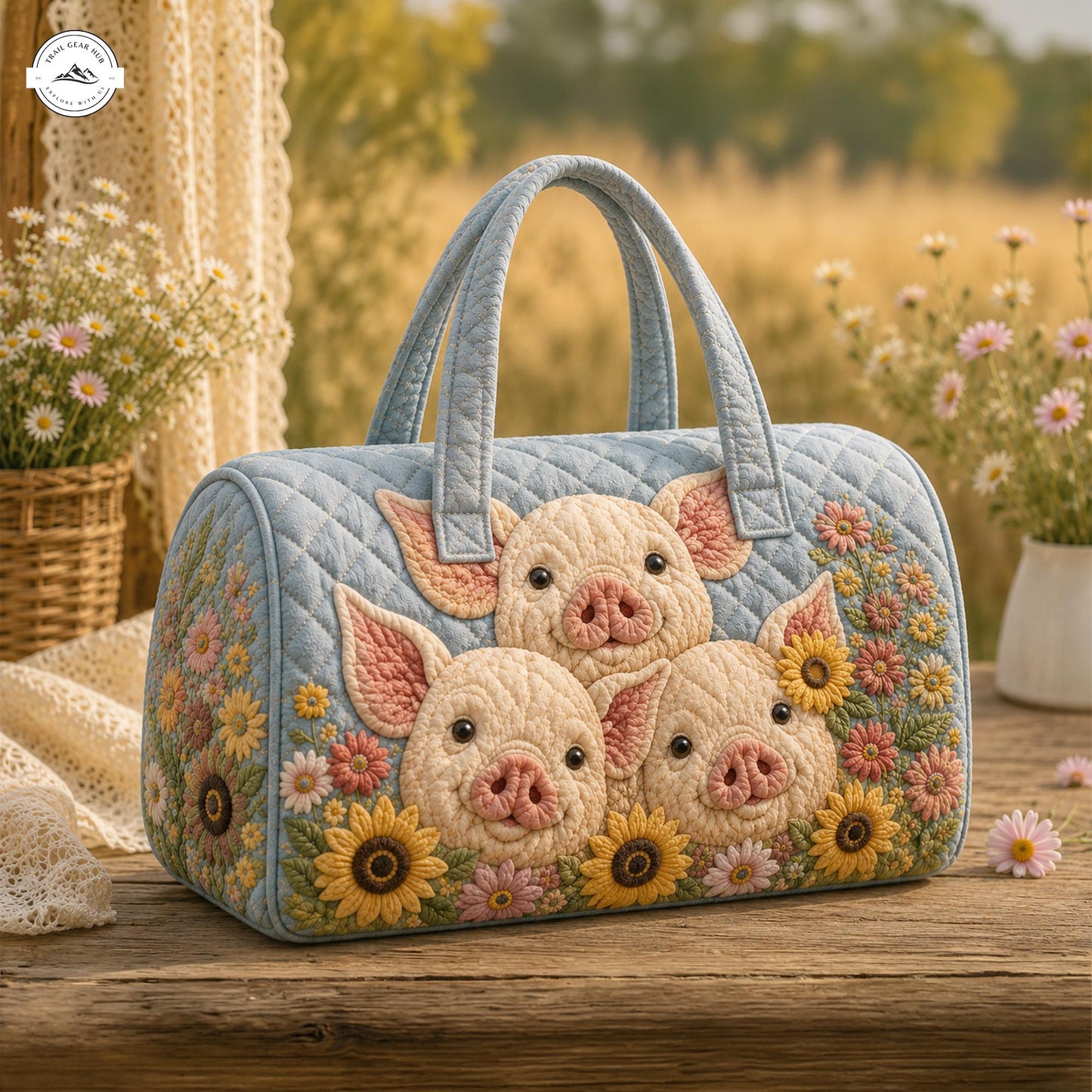 The Three Little Pigs Quilted Duffle Bag LV29