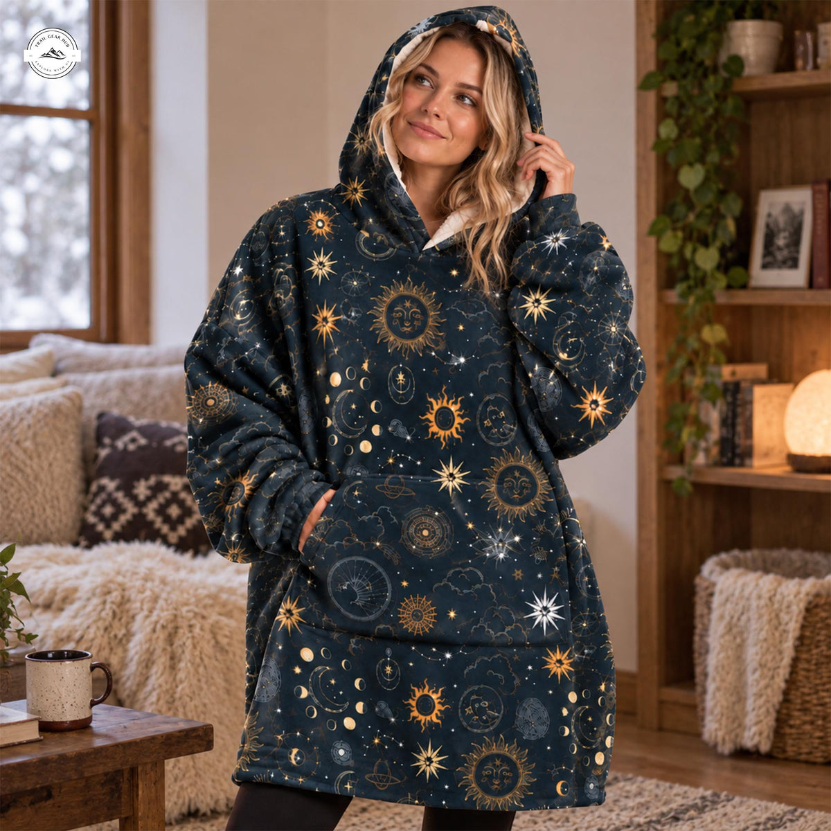 Celestial Sun Moon Snug Hoodie LV14