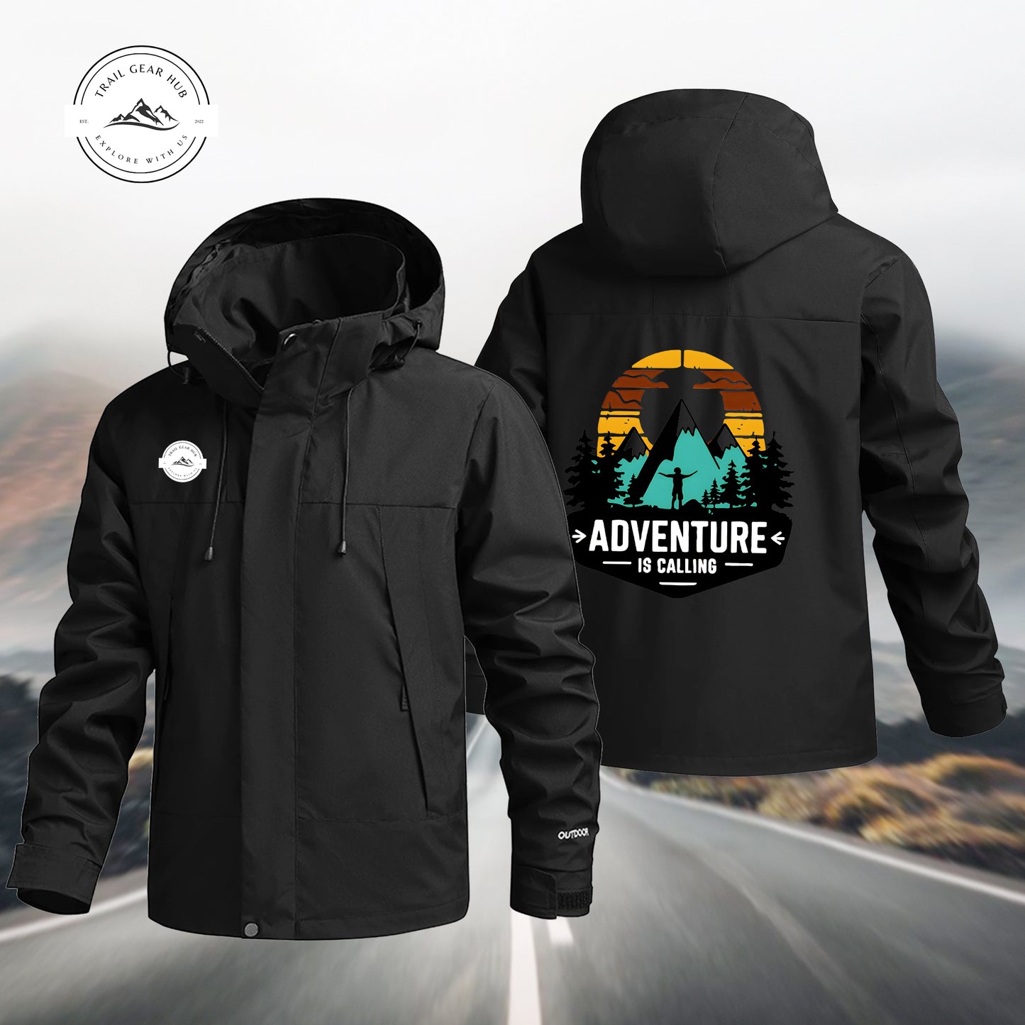 Adventure Is Calling Waterproof Jacket MN05