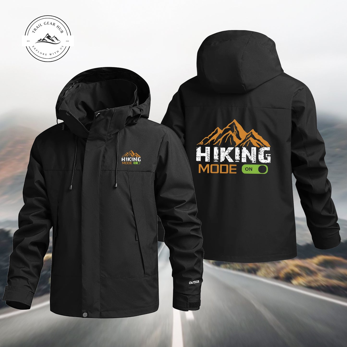 Hiking Mode On Waterproof Jacket MN06