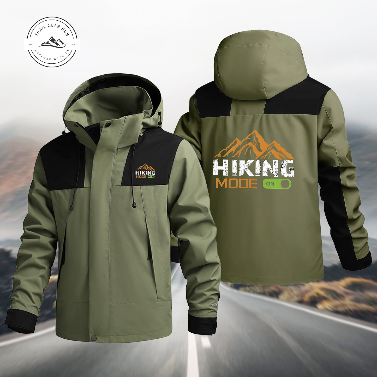 Hiking Mode On Waterproof Jacket MN06