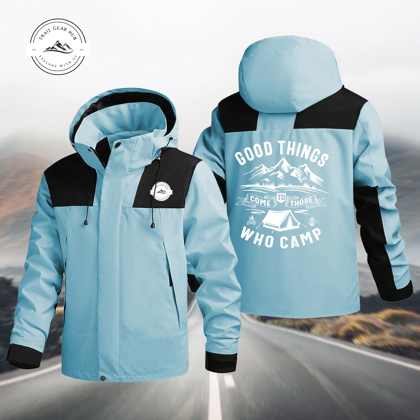 Good Things Come To Campers Waterproof Jacket MN08