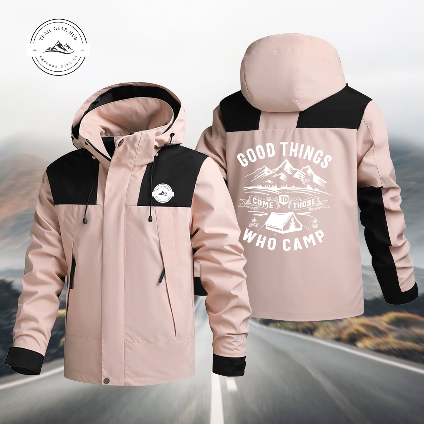 Good Things Come To Campers Waterproof Jacket MN08