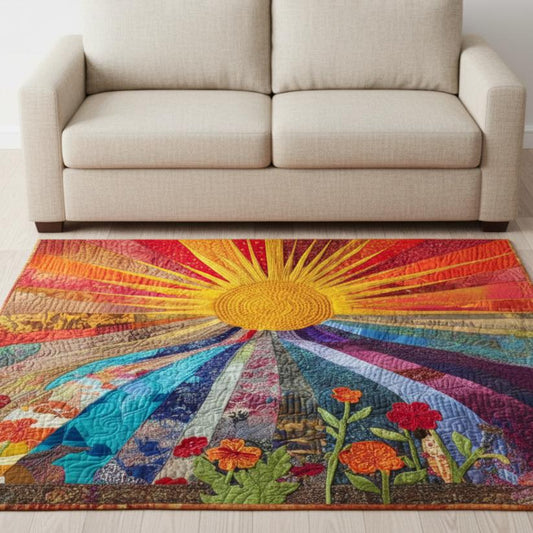 Sunburst Wildflower Area Rug QV05