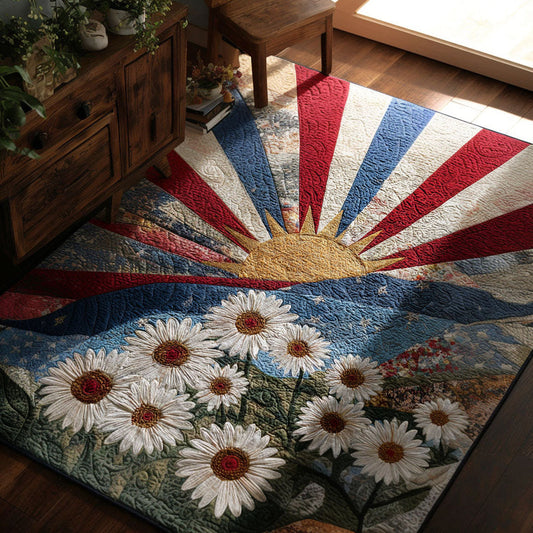 Union Garden Sunburst Daisy Area Rug QV09