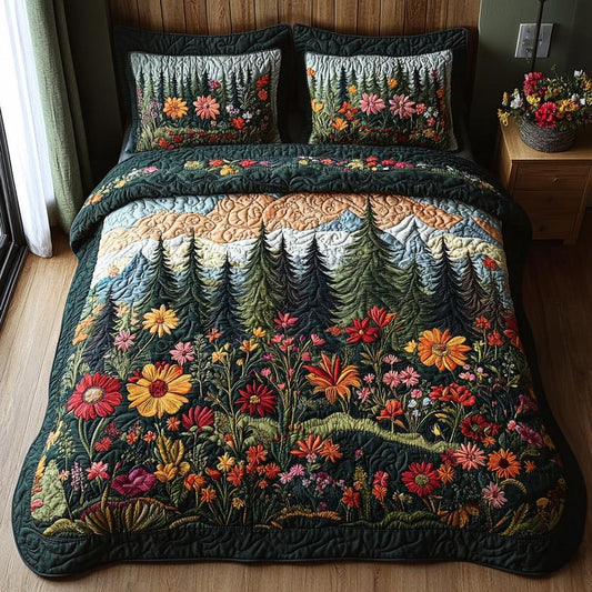 Enchanted Forest Quilted Bedding Set QV05