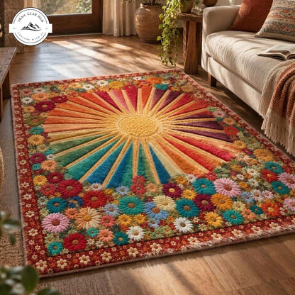 Meadow Bloom Faux Cashmere Area Rug QV21FCARUG