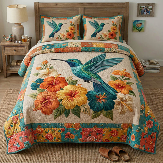 Blooming Garden Quilted Bedding Set QV51
