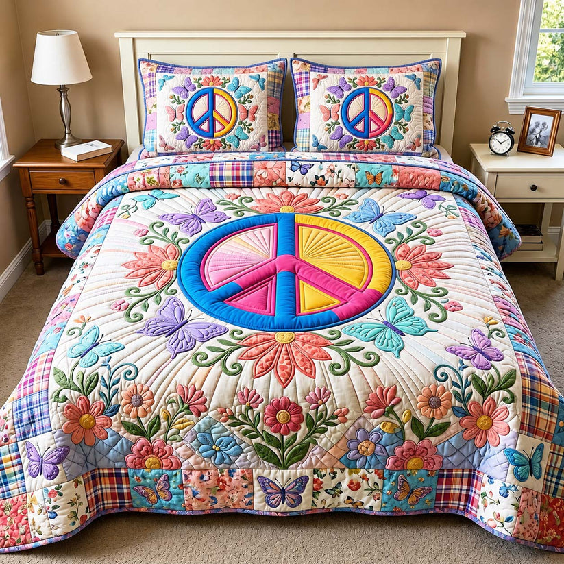 Sunny Freedom Quilted Bedding Set QV64