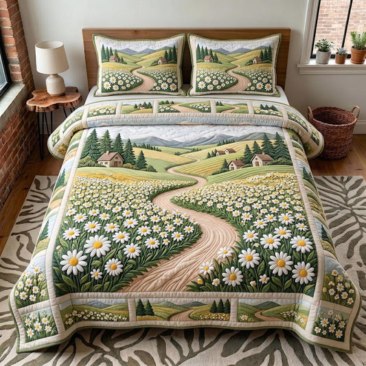 Blossom Meadow Quilted Bedding Set QV65