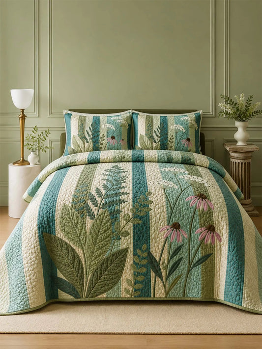 Wildflower Meadow Quilted Bedding Set QV74