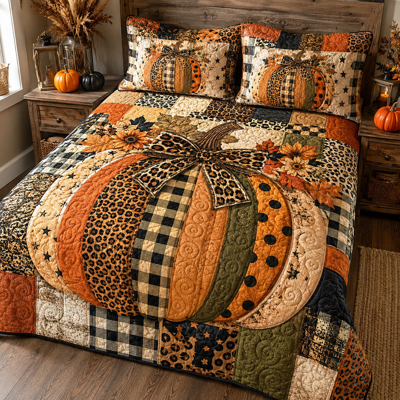 Rustic Patchwork Quilted Bedding Set QV84
