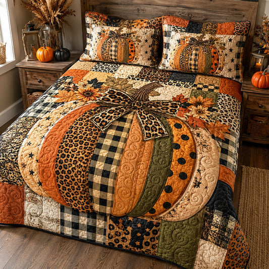 Rustic Patchwork Quilted Bedding Set QV84