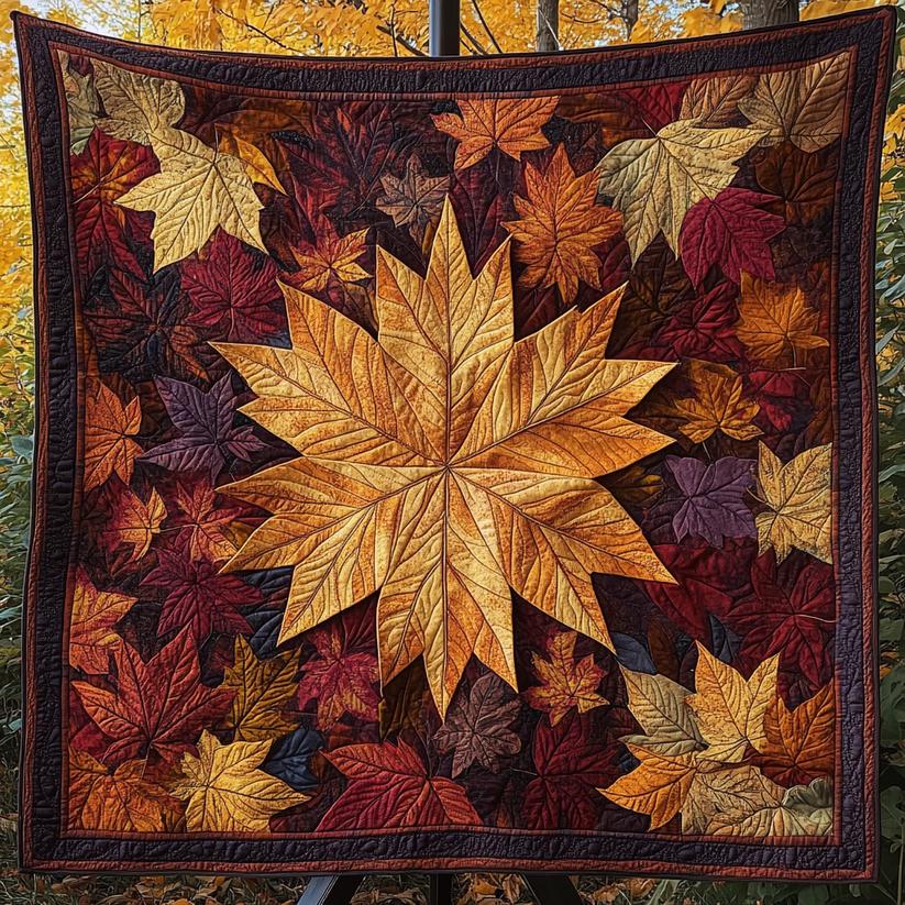 Maple Majesty Quilted Blanket QV14