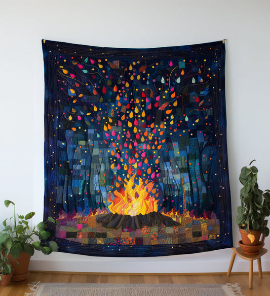 Bonfire Night Quilted Blanket QV20