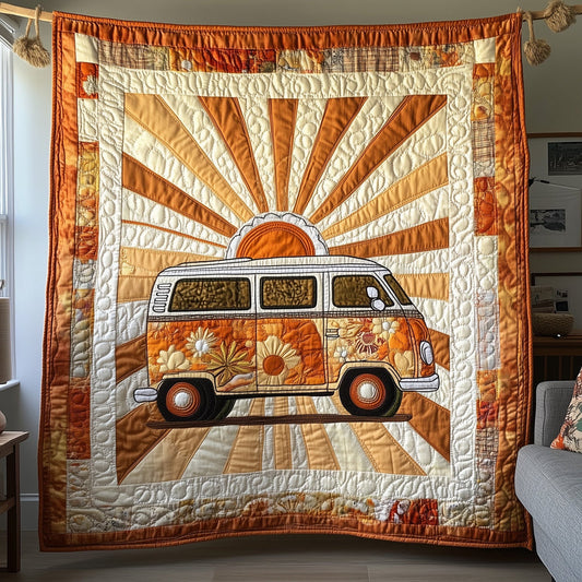 Cheerful Journey Quilted Blanket QV37