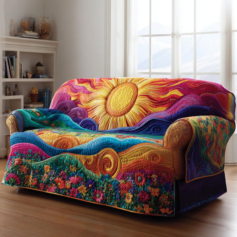 Bright Mornings Quilted Seat Sofa  QV02