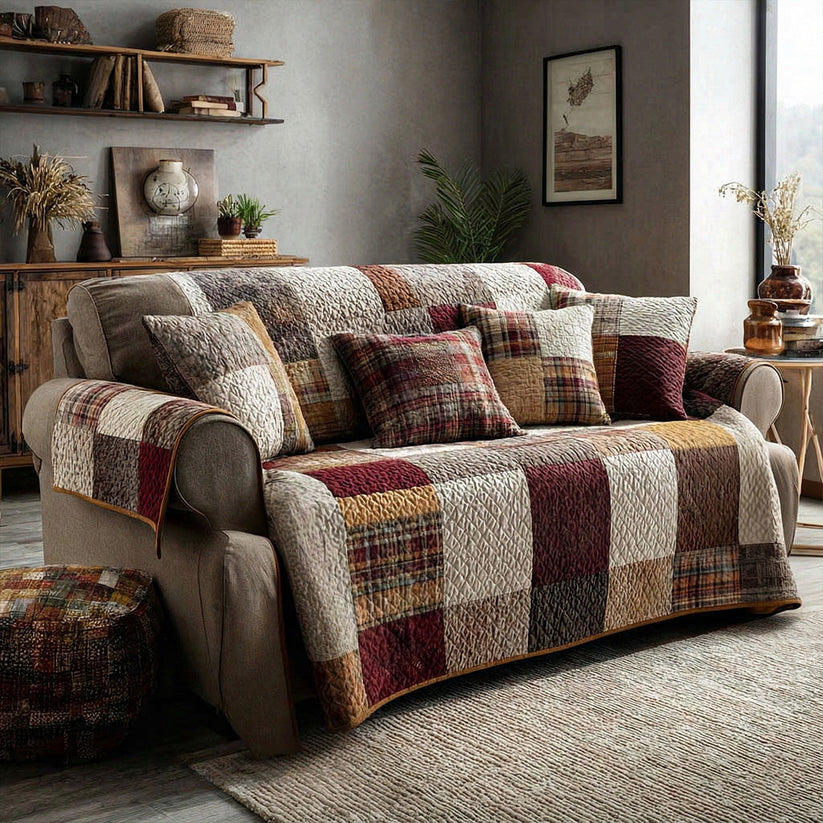 Country Home Quilted Seat Sofa  QV07