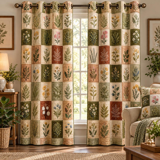 Leafy Grove  Grommet Curtains QV08GRMCT