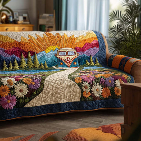 Rainbow Ride Quilted Seat Sofa QV32