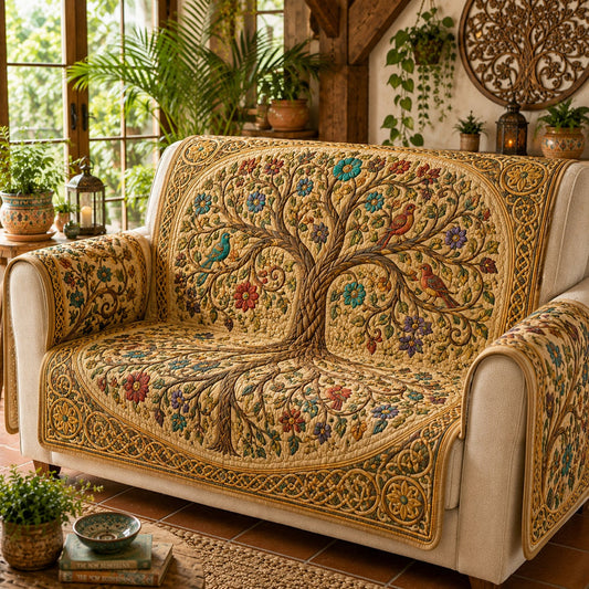 Springtide Aviary Flourish Quilted Seat Sofa QV52