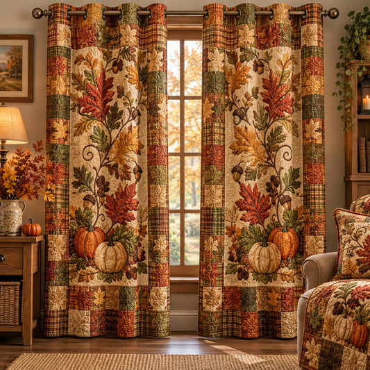 Autumn Harvest Tapestry  Grommet Curtains QV67GRMCT