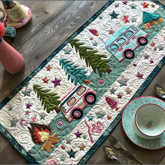 Campground Comfort Quilted Table Runner QV01
