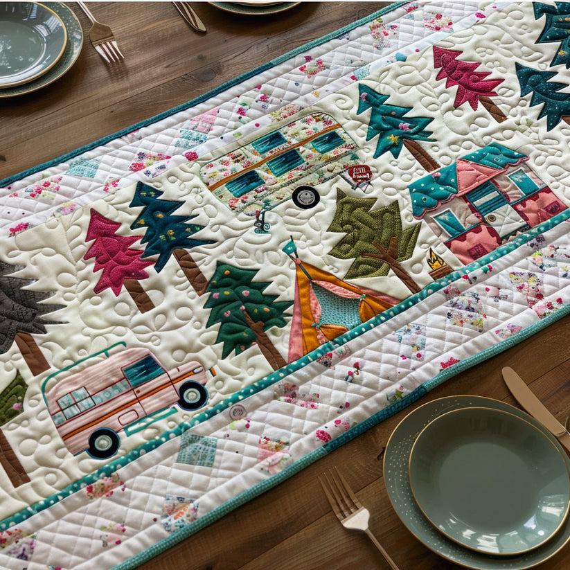 Trail Adventure Quilted Table Runner QV02