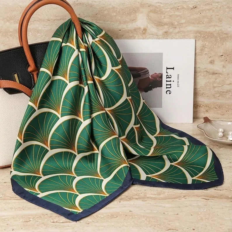 Elegant & Versatile Luxury Scarf Satin Square Scarf