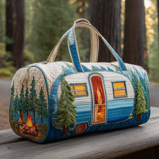 Camping Trailer Quilted Duffle Bag QV37