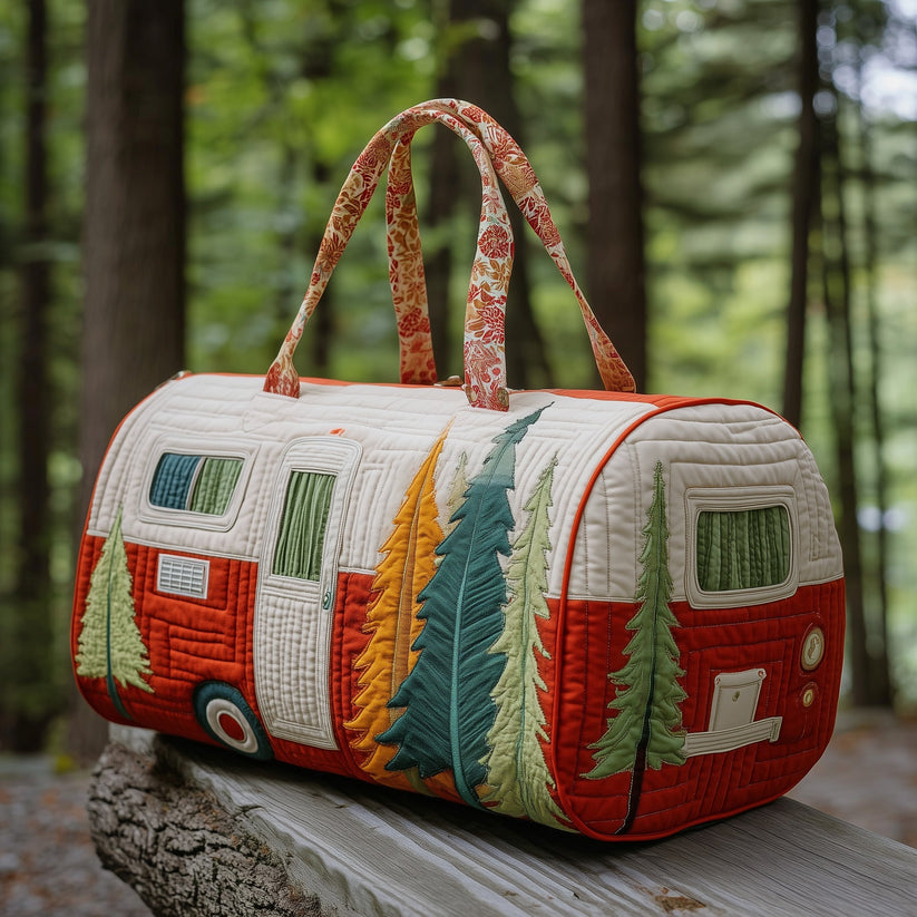 Camping Trailer Quilted Duffle Bag QV42