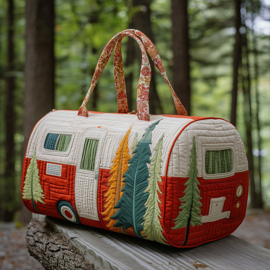 Camping Trailer Quilted Duffle Bag QV42