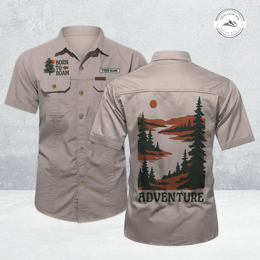 Trail Gear Hub Adventure Edition Men’s Short Sleeve Cargo Shirt TG08