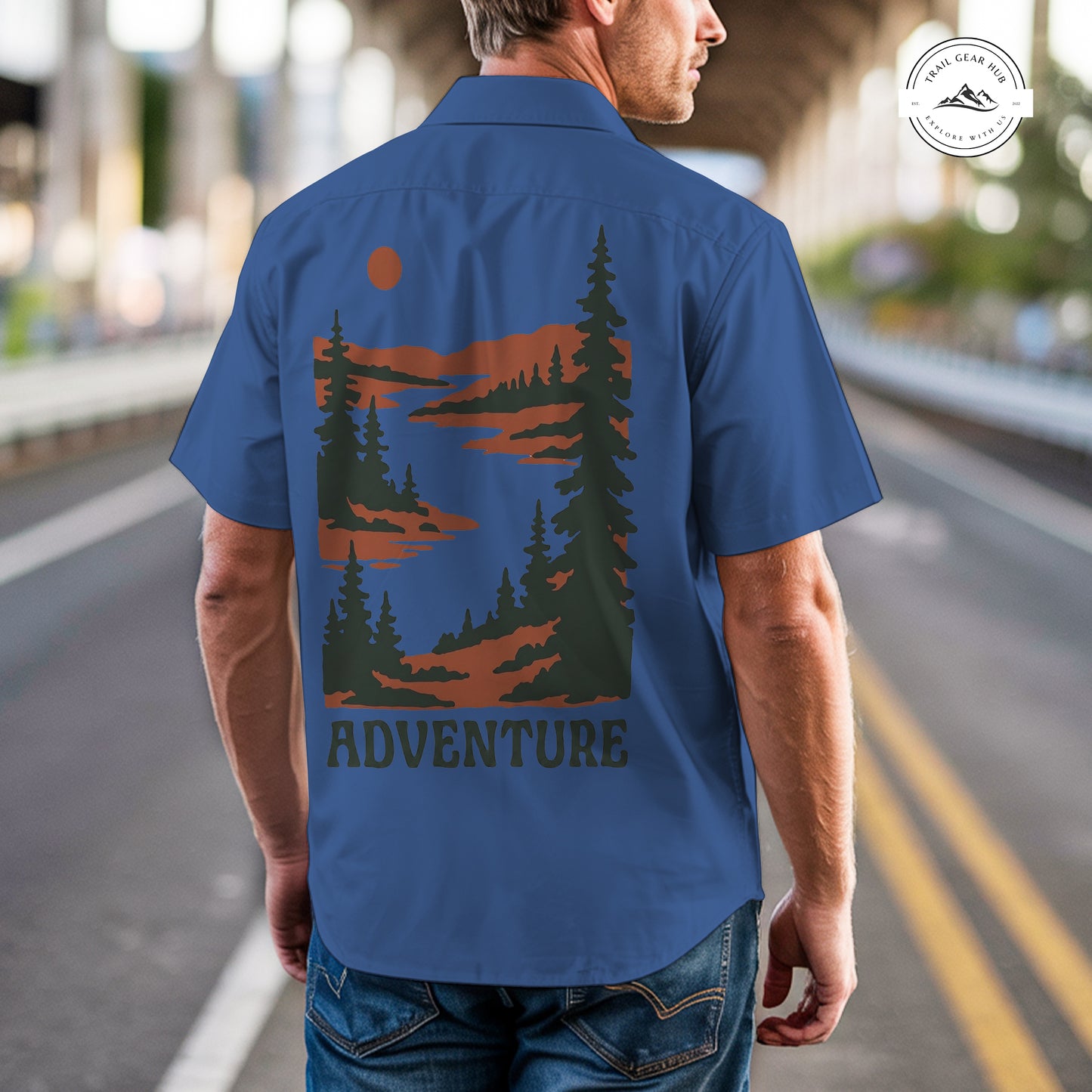 Trail Gear Hub Adventure Edition Men’s Short Sleeve Cargo Shirt TG08