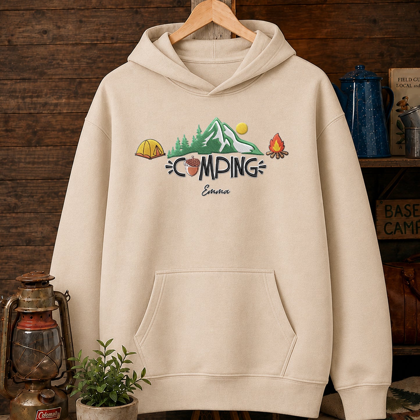 Camping Personalized Embroidered T-Shirt Sweatshirt Hoodie TG07