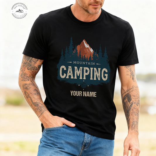 Trail Gear Hub Mountain Camping Personalized T-Shirt TG06