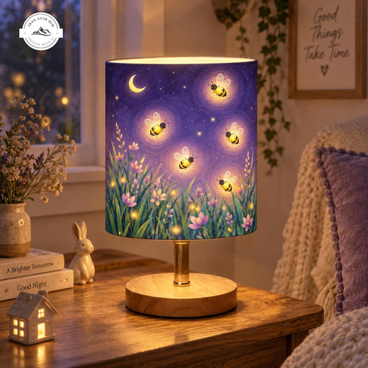 Fireflies & Bees Night Meadow Fabric Lamp TG13