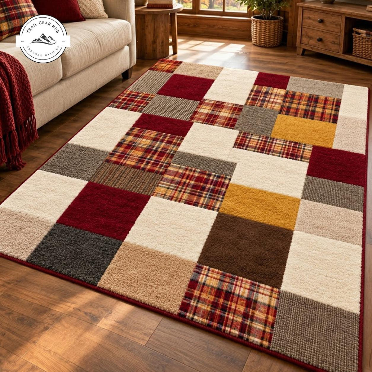 Country Home Premium Faux Cashmere Area Rug TG07