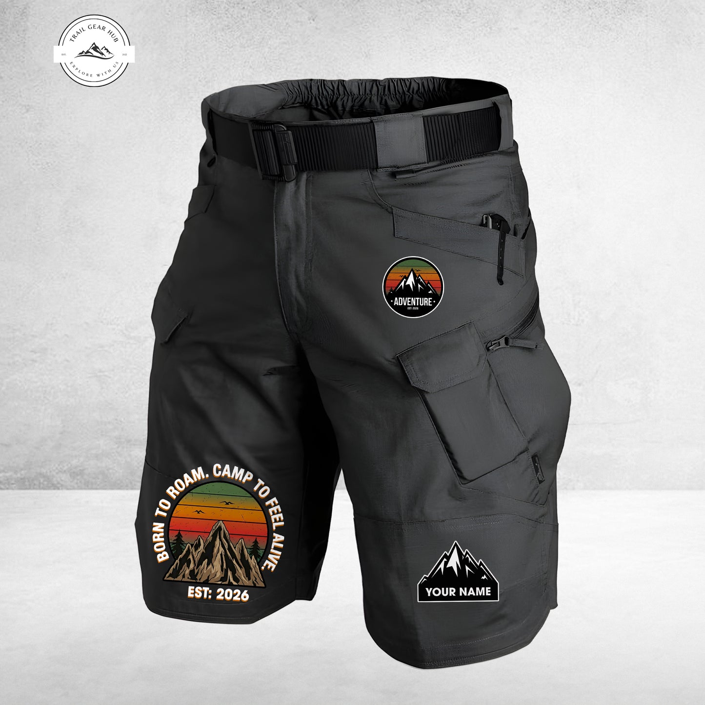 Trail Gear Hub Special Edition Front Pockets Men Shorts (Belt Not Included) TG07