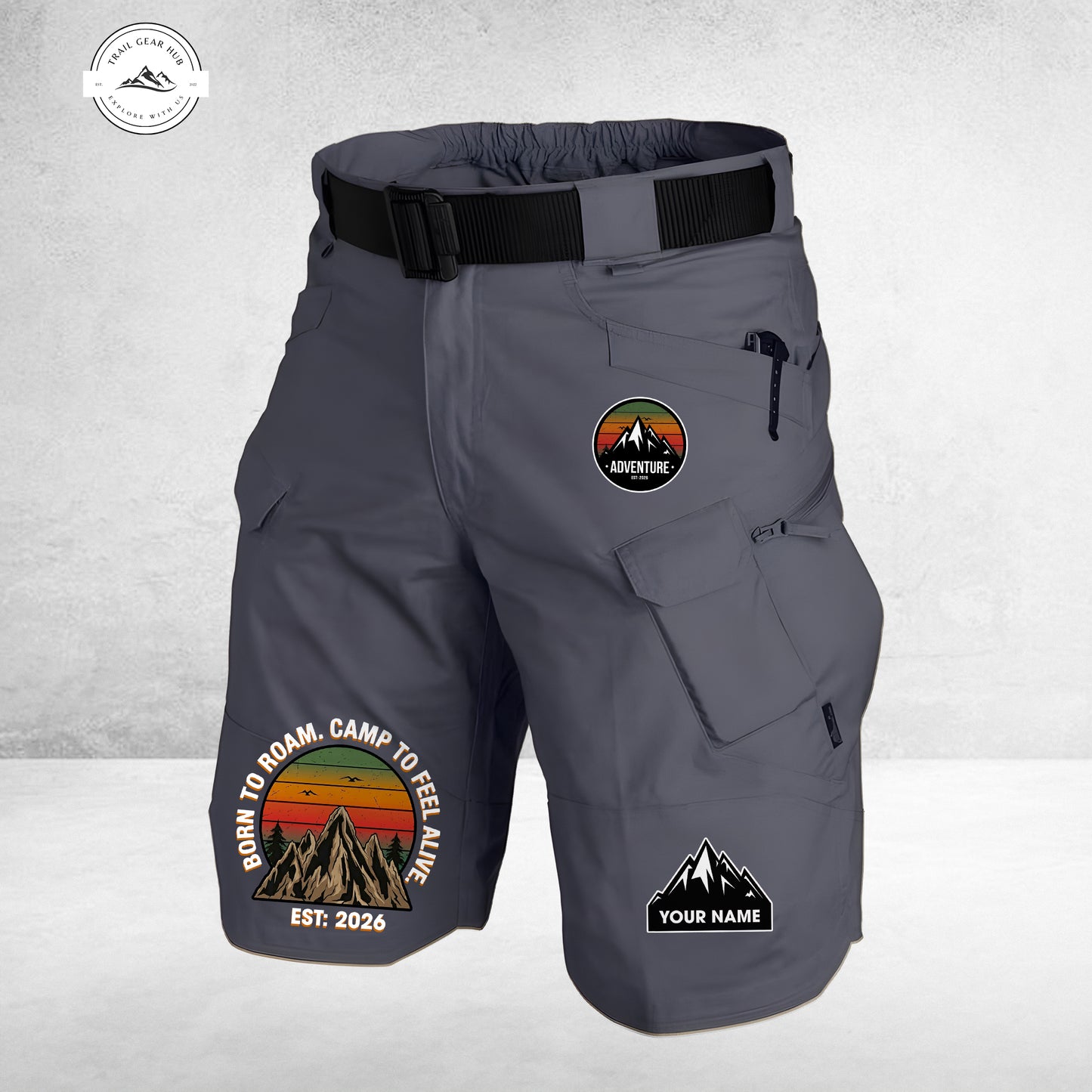 Trail Gear Hub Special Edition Front Pockets Men Shorts (Belt Not Included) TG07