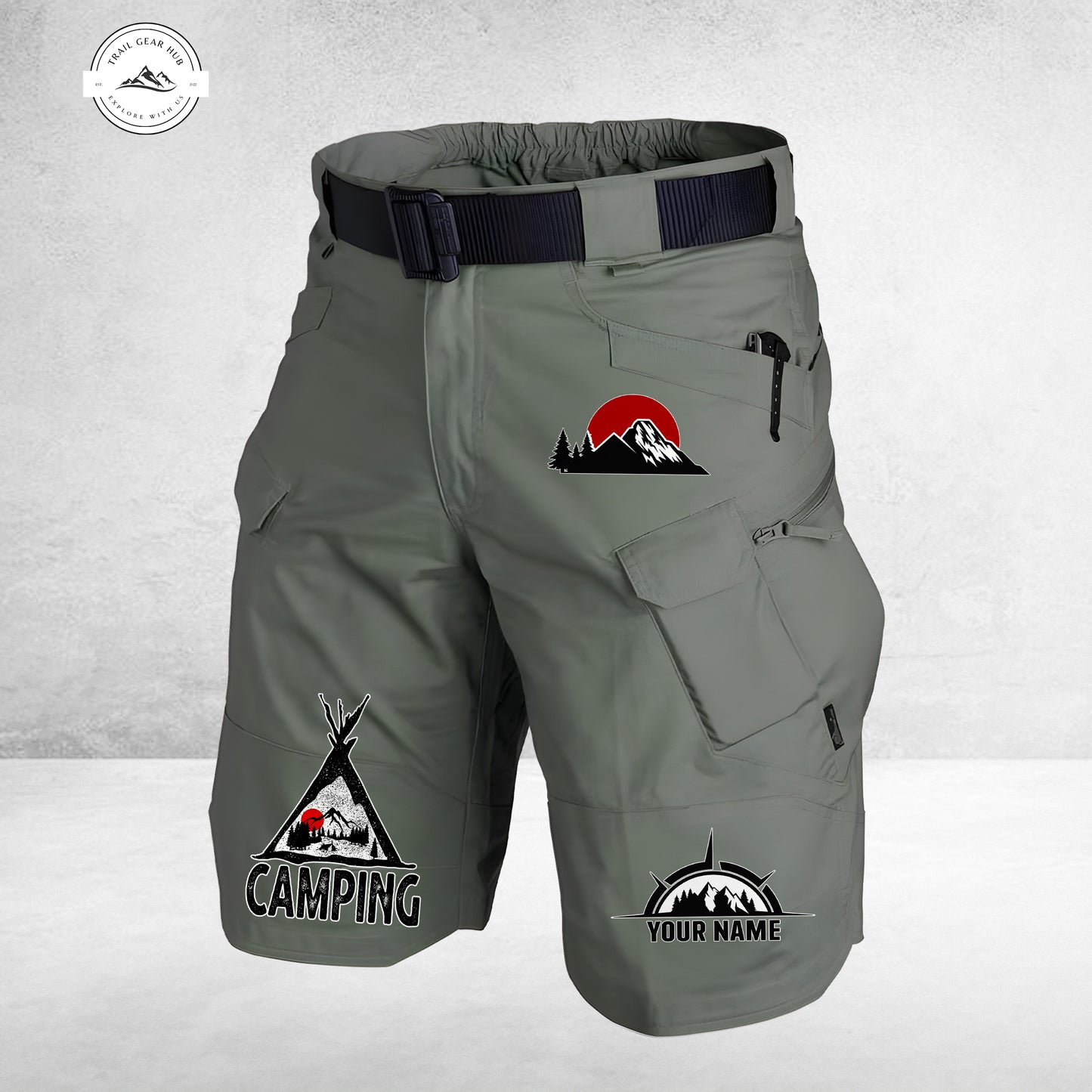 Trail Gear Hub Special Edition Front Pockets Men Shorts (Belt Not Included) TG08