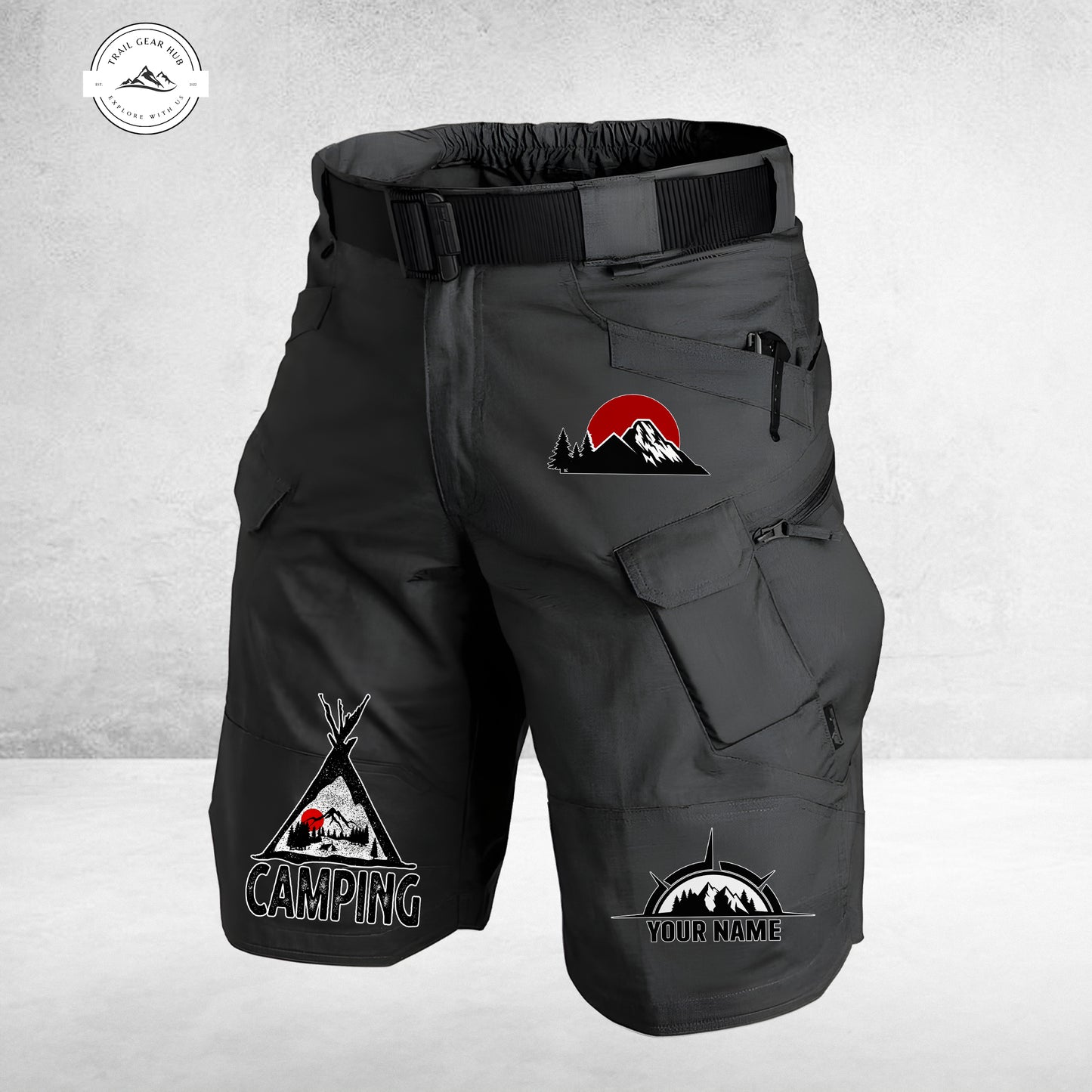 Trail Gear Hub Special Edition Front Pockets Men Shorts (Belt Not Included) TG08