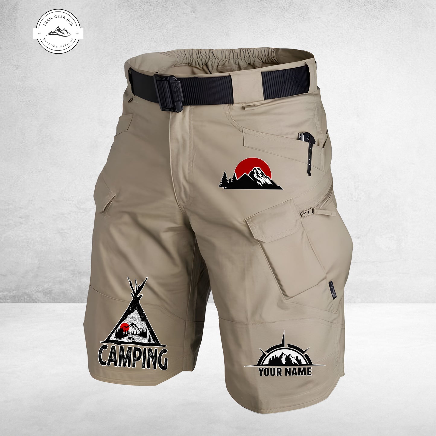 Trail Gear Hub Special Edition Front Pockets Men Shorts (Belt Not Included) TG08