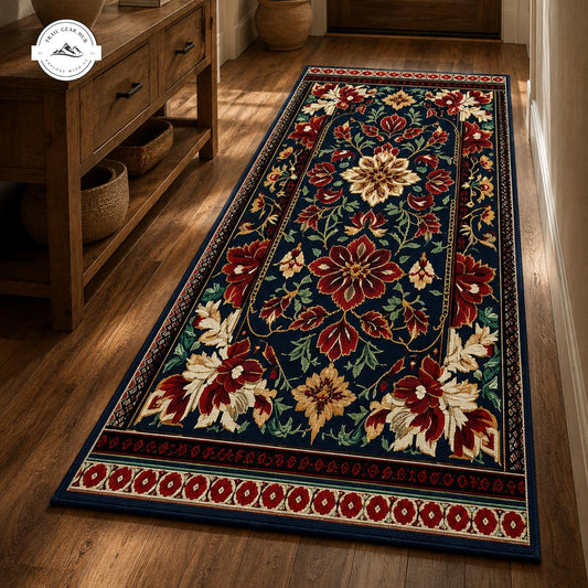 Vintage Oriental Floral Runner Carpet TG19