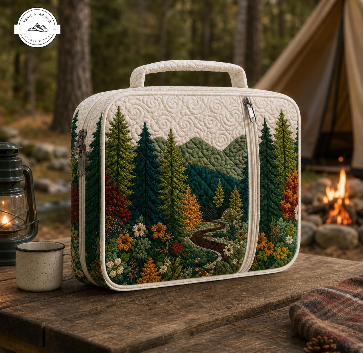 Forest Scene Quilted Bible Cover TG07